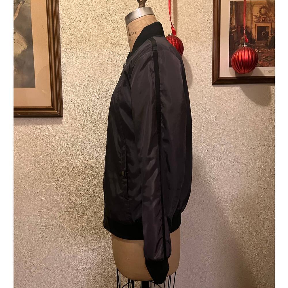 Women’s Michael Kors Gray Bomber Jacket Size L - Picture 6 of 12